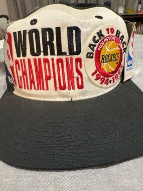 Vintage NBA Houston Rockets Snapback Hat with Original Tags